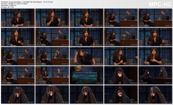 Zooey Deschanel - Late Night with Seth Meyers - 10-15-15