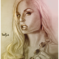 Real Photo and ArtWork's by Popular PornStar Jenny Poussin's