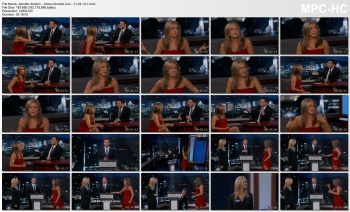 Jennifer Aniston - Jimmy Kimmel Live - 11-24-14