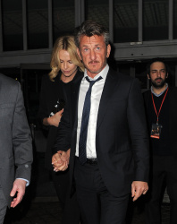 Charlize Theron and Sean Penn - seen leaving Royal Festival Hall. London - February 16, 2015 (153xHQ) LDdiHM5N