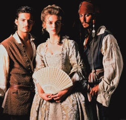 Geoffrey Rush, Jack Davenport, Keira Knightley, Orlando Bloom, Johnny Depp - Промо к фильму "Pirates of the Caribbean: The Curse of the Black Pearl (Пираты Карибского моря: Проклятие Чёрной жемчужины)", 2003 (15хHQ) MfOE72qg