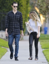 Ashley Tisdale - Out for a stroll with Chris and Maui in Toluca Lake - February 8, 2015 (17xHQ) N8HaBK7j