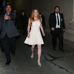 Lindsay Lohan - arriving to 'Jimmy Kimmel Live!' in Hollywood, February 3, 2015 - 39xHQ Jg5r2hwW