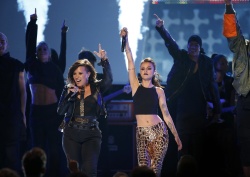 Demi Lovato and Cher Lloyd - Performing Really Don't Care at the Teen Choice Awards. August 10, 2014 - 45xHQ KkS1KXch