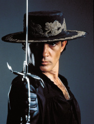 Catherine Zeta-Jones, Antonio Banderas, Anthony Hopkins - постеры и промо стиль к фильму "The Mask of Zorro (Маска Зорро)", 1998 (23хHQ) Ube6xvH7