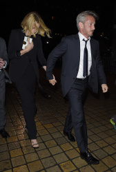 Charlize Theron and Sean Penn - seen leaving Royal Festival Hall. London - February 16, 2015 (153xHQ) XMGLCr9r